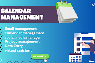 long term virtual assistant executive assistant email calendar management