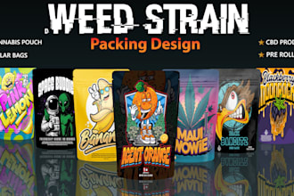 eye catching cannabis branding and packaging design