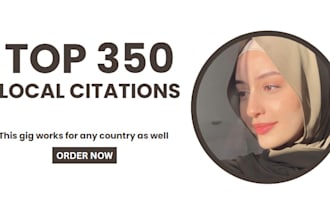do 350 USA local citations for gmb ranking and local SEO