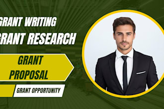 research grant opportunities, write and submit grant proposal