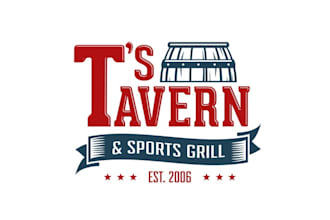 design sustainability sports grill and tavern logo