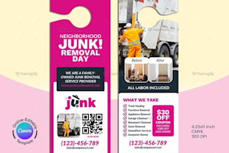 design a high converting door hanger for your business or promotion