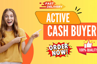 provide active verified real estate cash buyer leads with skip tracing