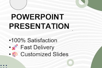 design professional powerpoint or canva presentations for business or aca