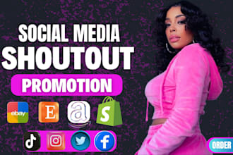 shoutout promote your website business amazon product audiobook via social media
