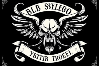 make old school or traditional style tattoo logo design