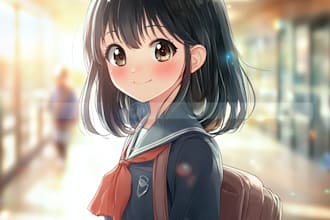 draw a cute character cartoon illustration