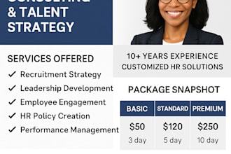 provide expert HR consulting and talent acquisition support