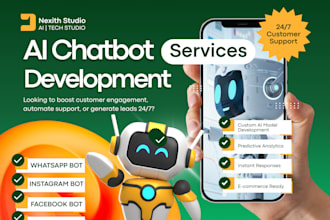 build ai chatbot for instagram, facebook, tiktok, whatsapp using manychat