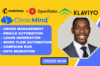 setup book stream, clinicminds, open table, ez testing