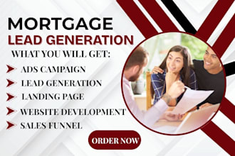 mortgage leads mca leads business loan leads mortgage landing page