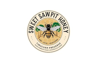 design splendid pictorial beekeeper logo