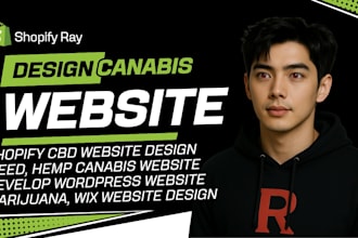 canabis website design cbd website development shopify store marijuana weed wix