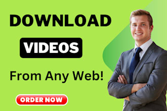 scrape the videos and images into downloadable content