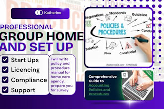write policy and procedure manual for home care agency, prepare you for survey