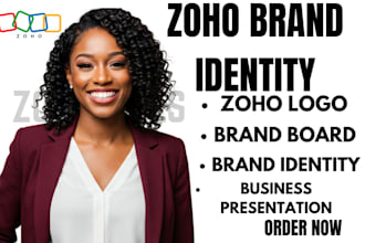 design business presentations and sales decks aligned with zoho branding
