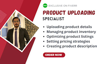 list, upload shopify, woocommerce, ebay and prestashop bulk products manually