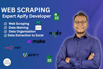 build your custom web scraper or apify actor