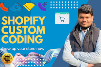 customize and fix shopify, header, footer, collections, products, sections