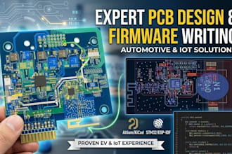 do advanced pcb design and embedded firmware