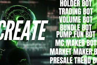 make trading volume bot, pump fun bot, telegram bot with jito bundle on solana