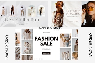eye catching etsy shop banner and logo ,  google ads, shopify banner