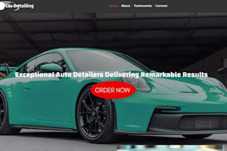 build car detailing website car wash car rental auto detailing website