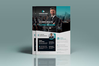 design modern corporate, event or real estate flyer