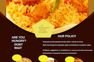 design best food  flyer