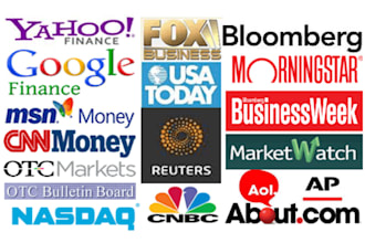 write and distribute press release to top media outlets in UK, US, and europe