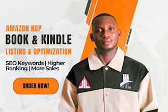 write amazon KDP book description and metadata setup with SEO keywords