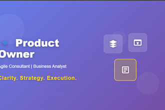 be your product owner, consultant, or agile business analyst