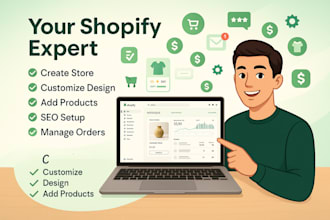 create shopify store upload products and manage your website