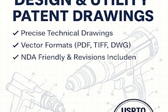 make uspto compliant design and utility patent drawings