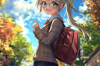 draw fanart or oc anime illustration for vtuber
