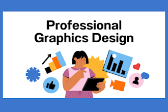 design modern business logo, flyer, banner, brochure, youtube thumbnail, poster