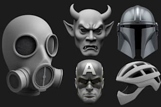do 3d mask, mask, 3d helmet, helmet, cosplay design for 3d printing