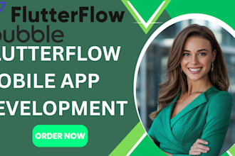 develop custom flutterflow mobile app with ai chatbot and flutter integration