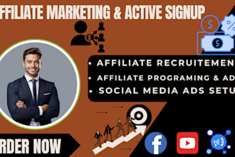 be your affiliate recruitment expert and get you high converting affiliates