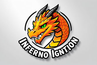 design dragon mascot logo in 24 hours