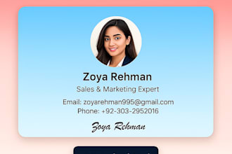 design HTML clickable animated email signature