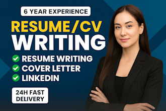 write professional resume for CV, cover letter, cybersecurity, software engineer