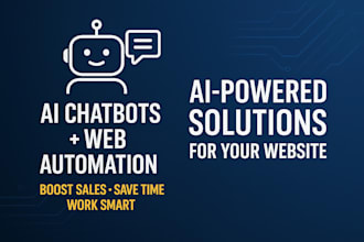 develop custom ai chatbot and automation solutions for your website