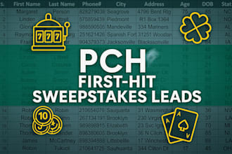 generate pch first hit sweepstakes leads