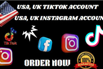 create usa instagram account, usa tiktok account, usa facebook account for you