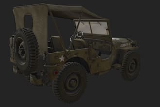 deliver military car,vintage vehicle,antique car,automotive design,hard surface