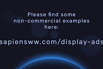 create a set of banner ads display ads for your business
