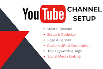 create and setup youtube channel