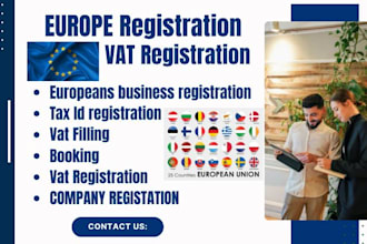 do company vat business registration sweden UK czech estonia all europe country