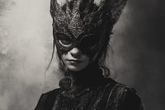 create custom vintage retro y2k dark art,horror gothic